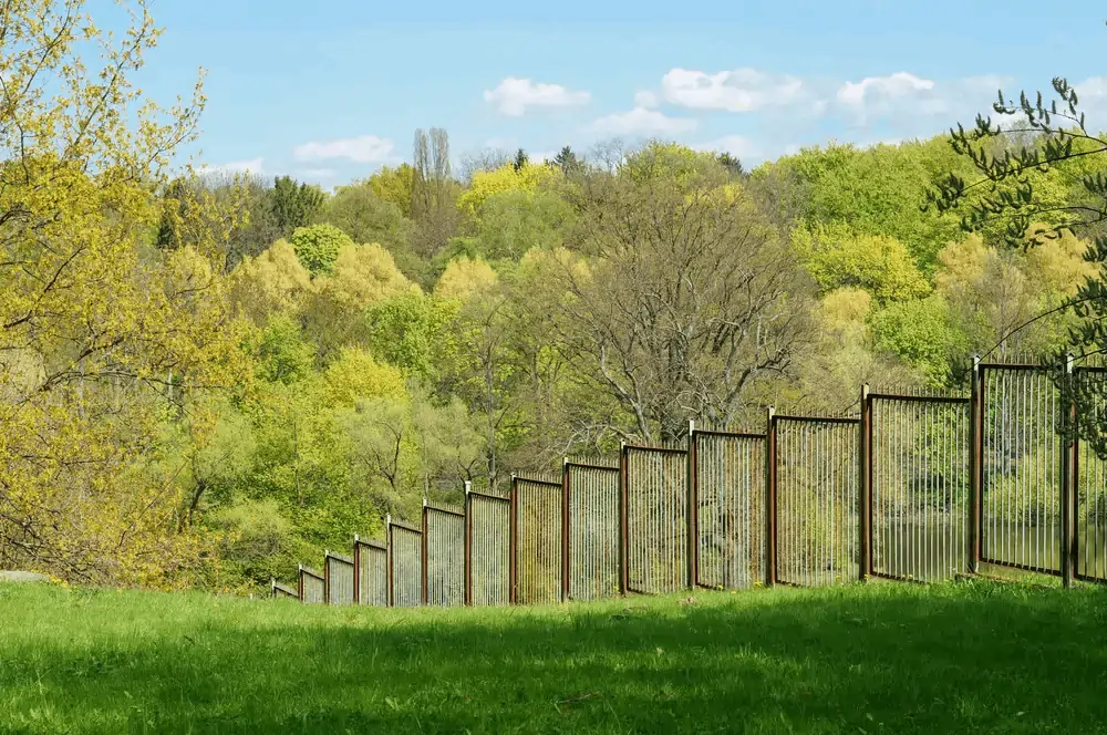 A practical fence on a Jericho, VT property